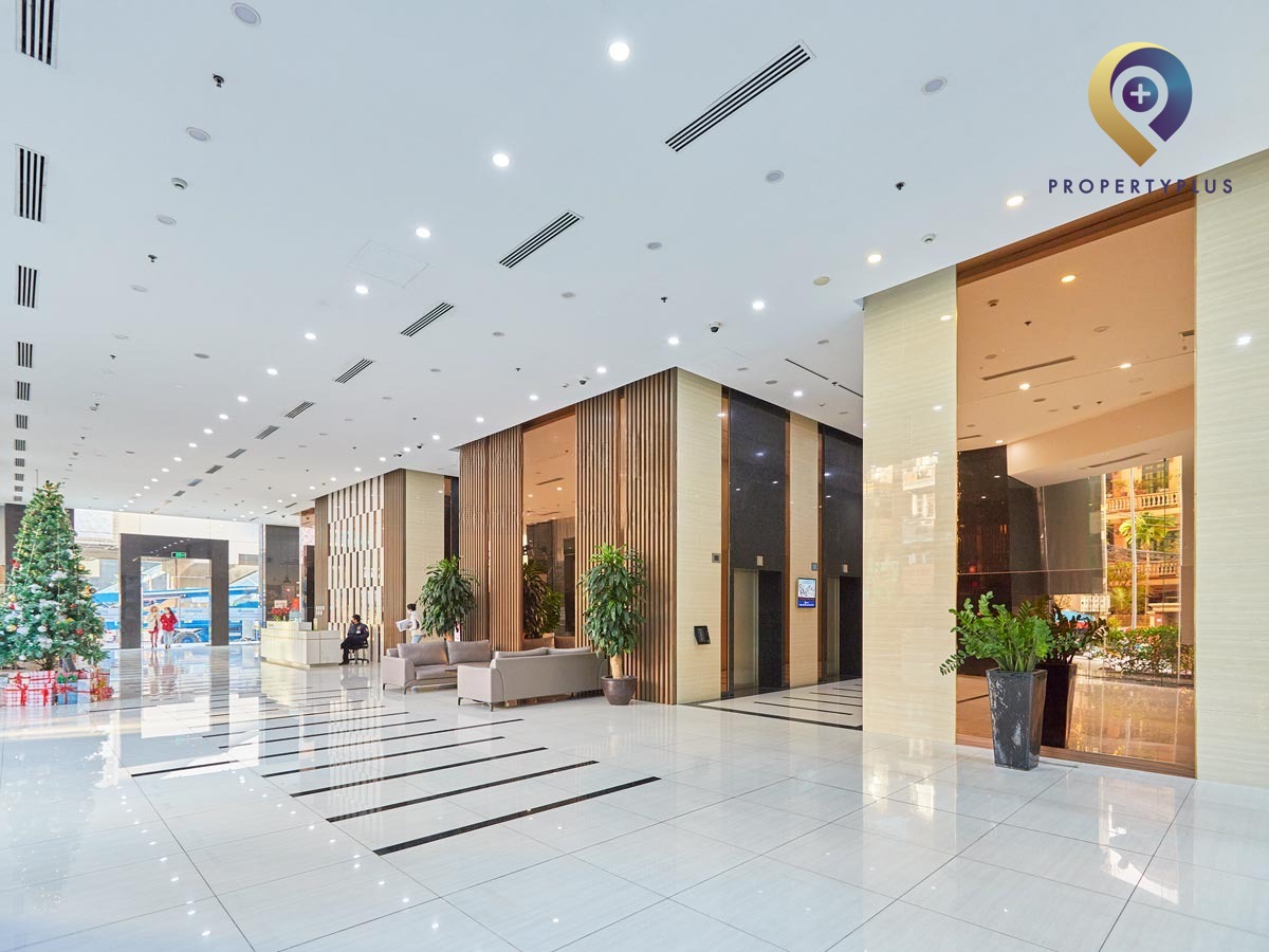 Sảnh tầng 1 tòa nhà Discovery Complex
